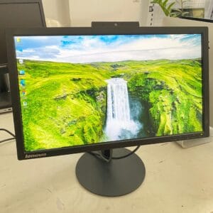 مانیتور استوک لنوو مانیتور 22 ال ای دی وبکم دار lenovo t2224zd ips hdmi